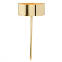 Itens Suporte para velas em metal dourado Alt.9cm 8 un