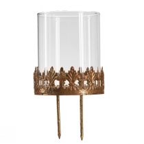 Itens Porta-velas para conectar com vidro de vela dourado Ø7cm 4 un