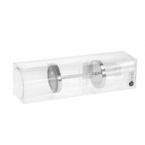 Itens Castiçal para tampar metal/vidro Ø6,5cm Alt.19cm 2 unid.