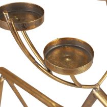 Itens Castiçal decorativo de cervo de metal porta-velas Alt.44,5cm