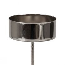 Itens Suporte para velas para colar coroa do Advento prata Ø4cm 8 unidades