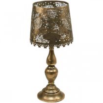 Lâmpada de chá castiçal candeeiro de pé vintage metal Ø25cm H57.5cm
