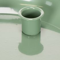 Itens Prato para vela Coroa do Advento verde com quatro suportes para velas de 24 cm