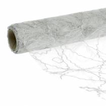 Corredor de mesa de fita para mesa prateado 30cm 25m