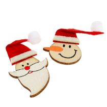 Itens Decoração de mesa Papai Noel, boneco de neve 4-5cm 12pcs