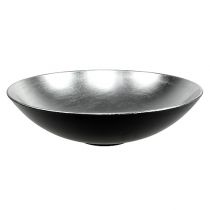 Mesa decoração tigela prata Ø28cm plástico