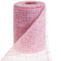 Caminho de mesa fita de juta fita de juta rosa claro 15cm 10m