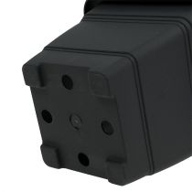 Itens Pote “Nora” 23cm x 23cm Alt.18,5cm antracite 1 peça