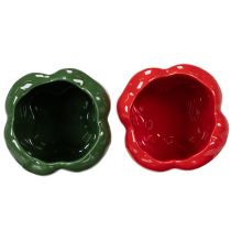 Itens Vaso de cerâmica Paprika para decoração de cozinha moderna, adequado para qualquer estilo de interiores, 13 cm, 2 peças