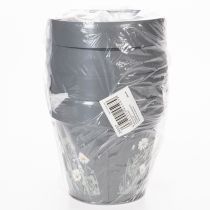 Itens Vaso de flores com motivo de margarida para decoração de interiores elegante, 11 cm, conjunto de 4 peças