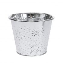 Pote com flocos de neve Ø12,5cm A10cm 4uds