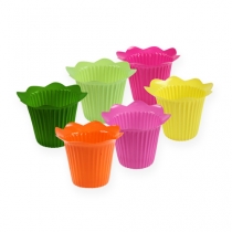 Itens Flor de vaso de plástico Ø10,5cm 25p