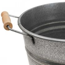 Floreira jarra balde de metal decorativo vintage Ø26cm A23cm