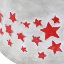 Itens Vaso para o Advento, vaso com estrelas, decoração em concreto Ø20cm Alt.11cm