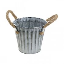 Itens Vaso com pegas, cachepot de metal, vaso decorativo para plantar Ø14,5cm