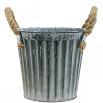 Itens Vaso de metal, vaso decorativo com alças, vaso de plantas, cachepot Ø16,5 cm