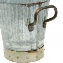 Itens Floreira metal com pegas decoração vintage Ø26/20/17cm conjunto de 3