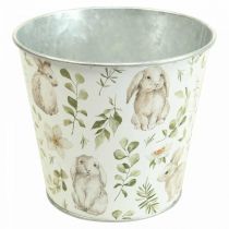 Coelhinho Cachepot de Páscoa de metal Ø14cm A12.5cm