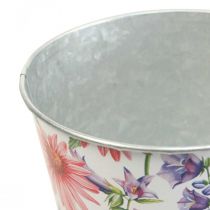 Cachepot de metal decoração primavera vaso Ø15.5cm Alt.15cm