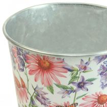 Itens Cachepot de metal floreira decoração primavera Ø12cm A10.5cm