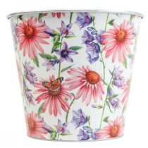 Itens Cachepot de metal floreira decoração primavera Ø14cm A12.5cm