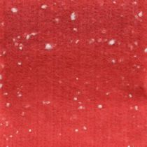 Fita de feltro vermelha com bolinhas, fita deco, fita adesiva, feltro de lã vermelho claro, branco 15cm 5m