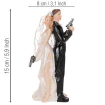 Itens Topo de bolo noivos 15,5cm