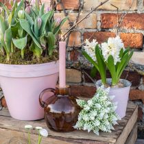 Jacinto de uva jacinto artificial branco 28 cm 12 unidades em cacho