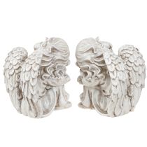 Itens Figura decorativa de anjo de luto sentado creme 6,5×5×7,5cm 2 peças