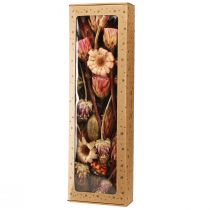 Itens Mix de flores secas: Protea rosa, alcachofra, papoula, decoração natural, 38cm, 580g
