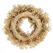 Itens Guirlanda de flores secas guirlanda decorativa branqueada creme Ø25cm