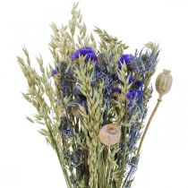 Itens Ramo de flores secas Ramo de flores de prado azul A50cm 100g