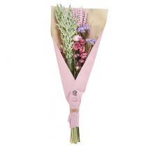 Itens Buquê de flores secas, lavanda-do-mar rosa, 58 cm, decorativo