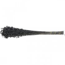 Itens Grama decorativa de linho seca, preta, 50-55 cm, 80 g