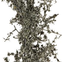 Itens Guirlanda decorativa "Aspargos Rústicos" sobre base de madeira, decoração de mesa natural Ø35cm, peça artesanal para uso durante todo o ano.