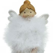 Itens Anjo de natal batente de porta, figura de anjo A38cm branco
