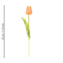 Itens Tulipas artificiais para decoração de primavera, sala de estar e cozinha, com aparência realista, 30 cm, 7 peças.