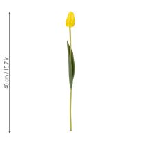 Itens Tulipas artificiais para decoração realista de primavera em salas de estar ou escritórios, 40 cm, conjunto com 7 peças.