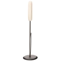 Itens Estatueta decorativa de tulipa em madeira sobre suporte, ideal para dar um toque de primavera, 47,5 cm