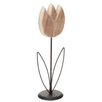 Itens Tulipa como objeto decorativo sobre suporte, para um design de interiores elegante e atemporal, 33,5 cm