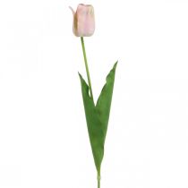 Itens Flor de haste rosa artificial de tulipa H67cm