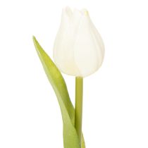 Itens Tulipa artificial, decoração realista, flor de seda durável para casa, 21 cm, 6 peças