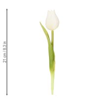 Itens Tulipa artificial, decoração realista, flor de seda durável para casa, 21 cm, 6 peças
