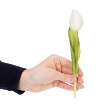 Itens Tulipa artificial, decoração realista, flor artificial durável para casa, 21 cm, 6 peças.