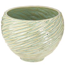 Itens Vaso decorativo cerâmico verde Ø15cm H11cm 2 unidades