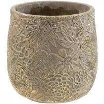 Itens Floreira vaso de flores de ouro em cerâmica Ø13,5cm A15cm