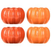 Itens Vaso de cerâmica para plantador abóbora laranja Ø9,5cm H6,5cm 4 peças