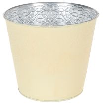 Itens Vaso de metal, amarelo pastel, Ø16cm A14cm