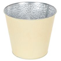 Itens Vaso de metal, amarelo pastel, Ø16cm A14cm