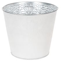 Itens Vaso de metal, branco pastel, Ø16cm A14cm